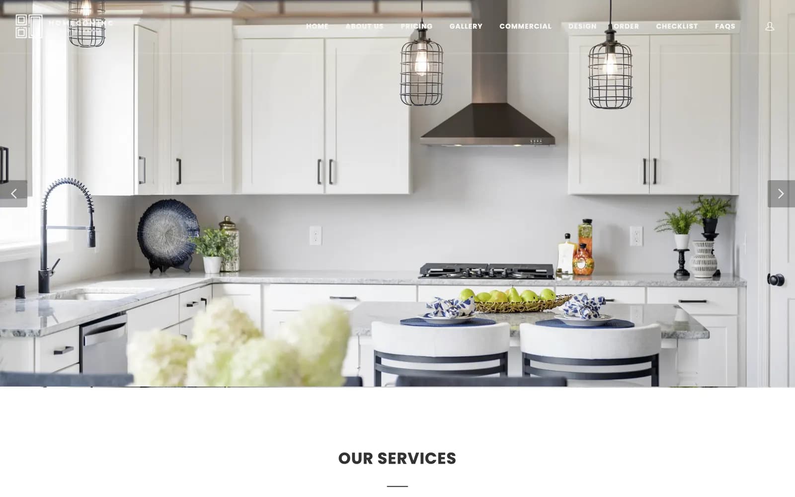 HomeComingPhoto website — homepage screenshot