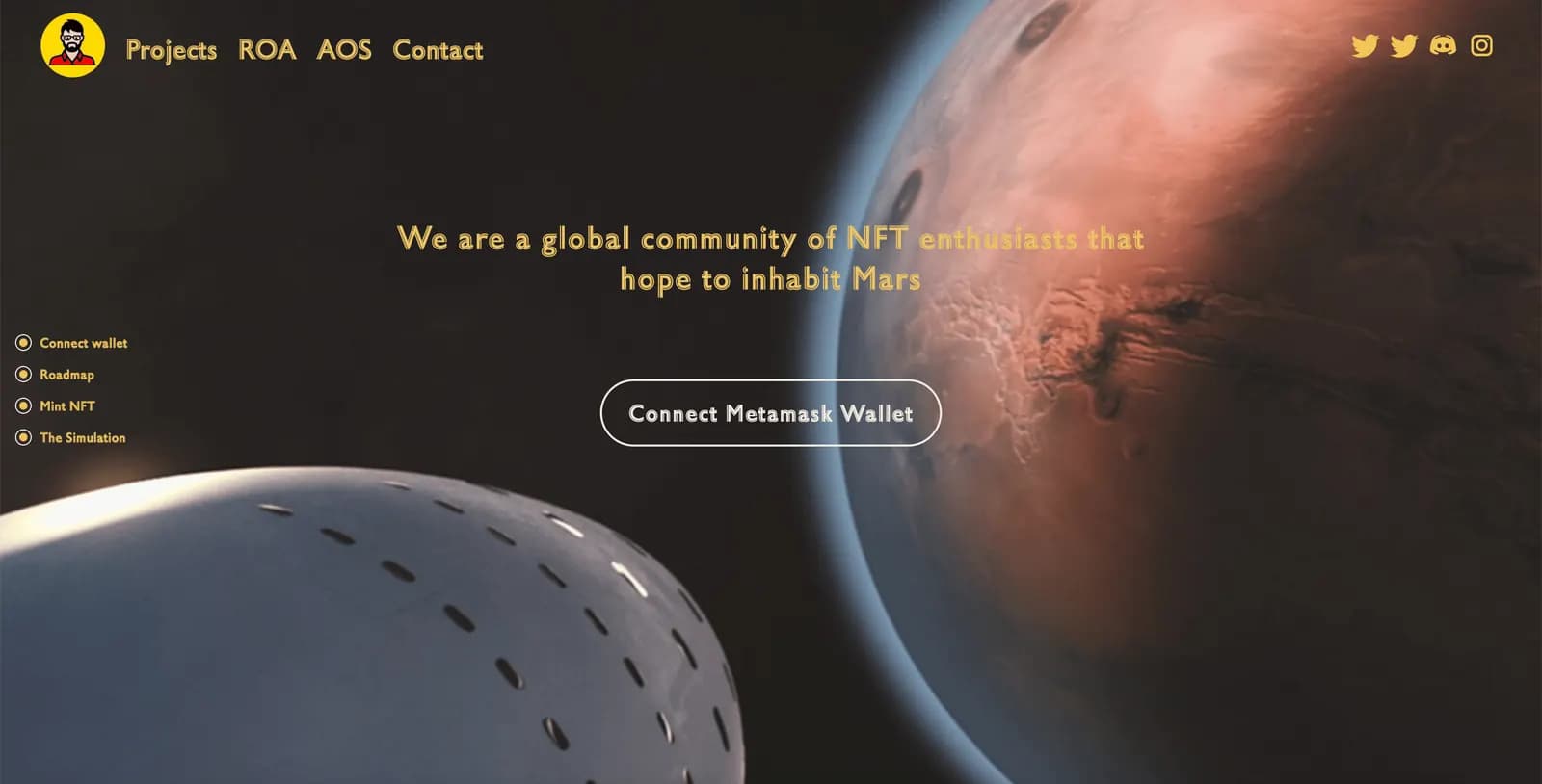 Algarnon website — homepage screenshot